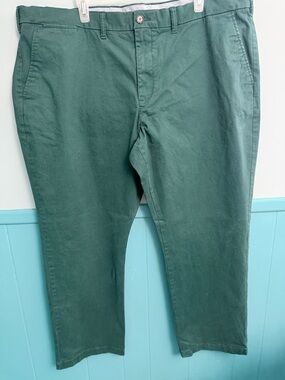 Tommy Hilfiger Green Straight Fit Chinos Size 44/30